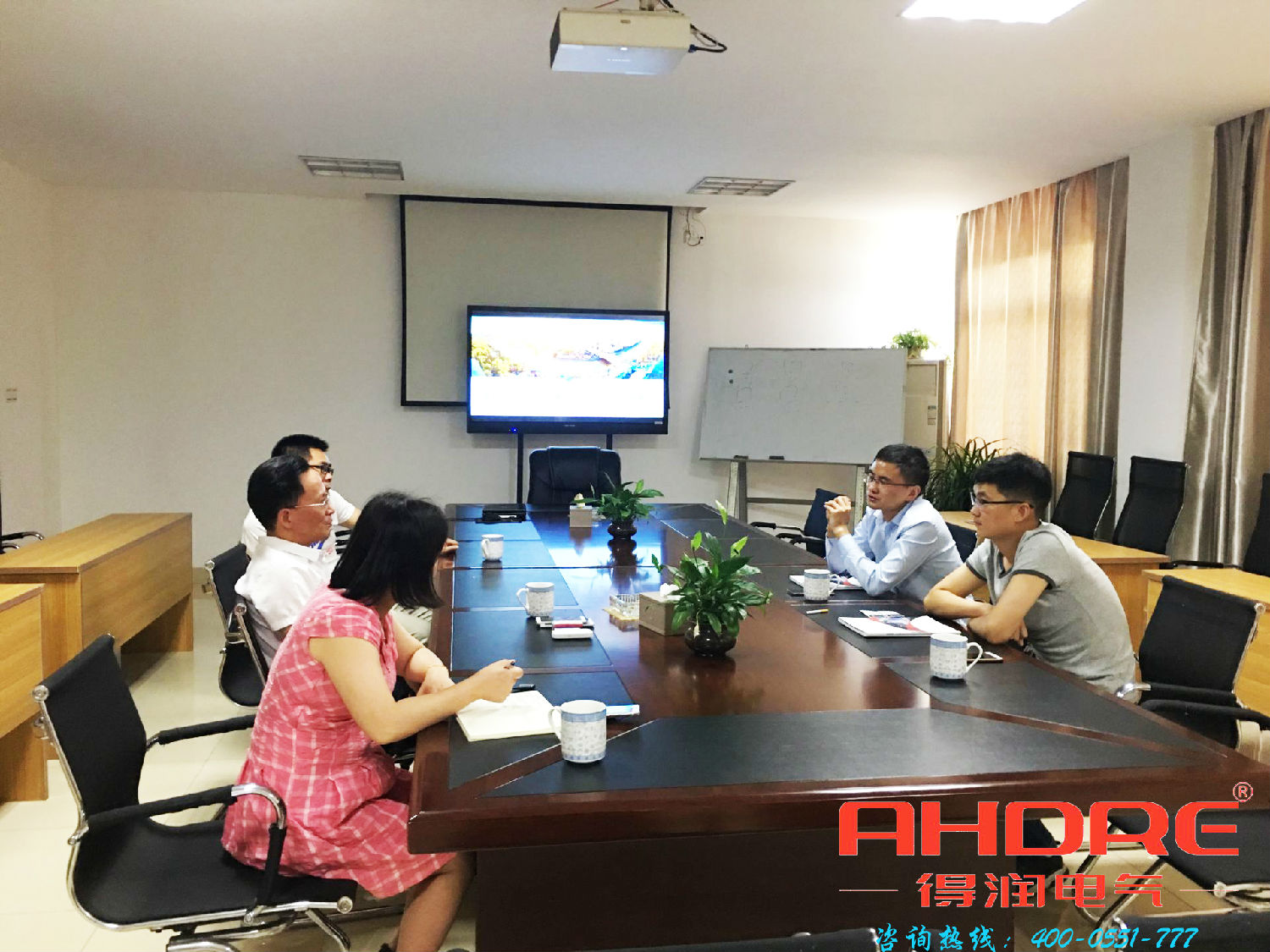 安徽得潤電氣客戶來訪 安徽得潤電氣客戶來訪